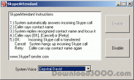 SkypeAttendant screenshot